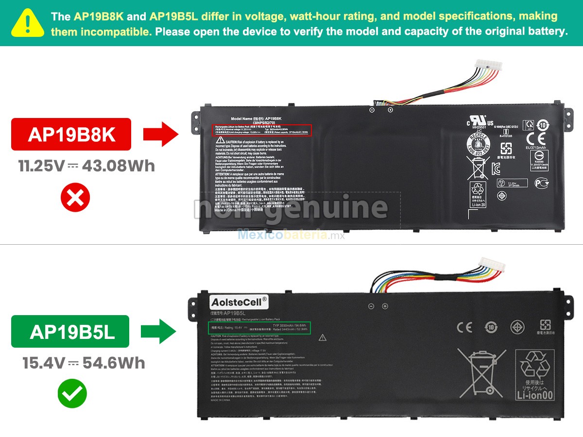 batería para Acer Aspire 3 A315-58
