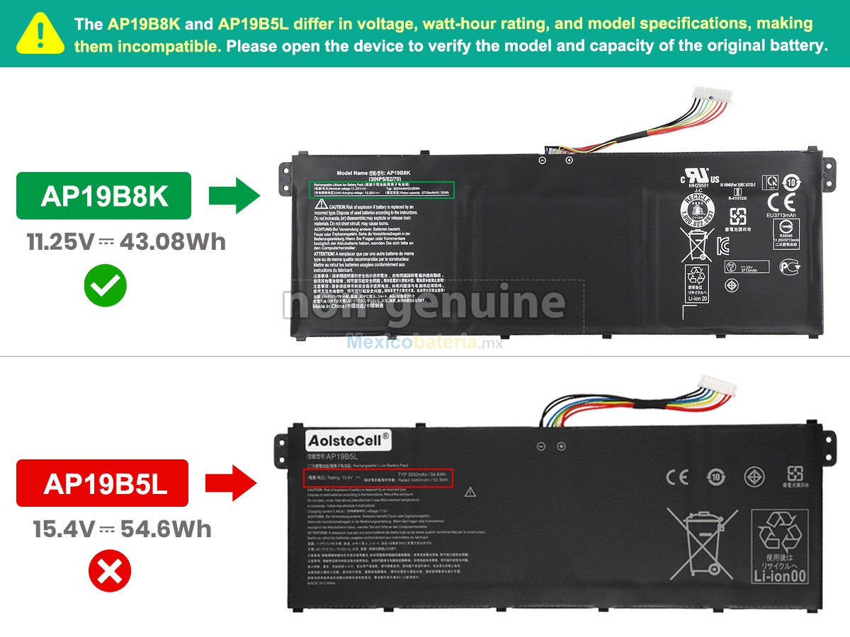 batería para Acer Aspire 3 A315-58
