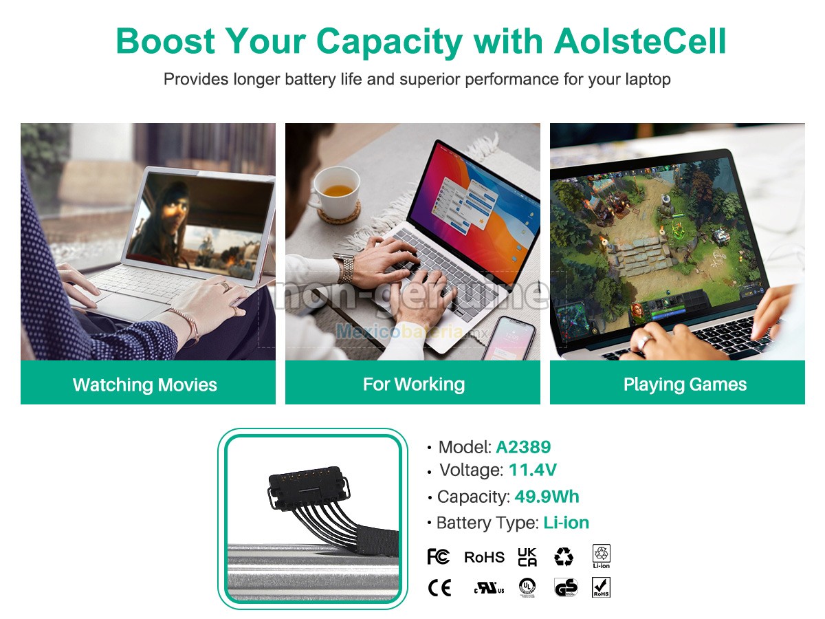 batería para Apple A2389