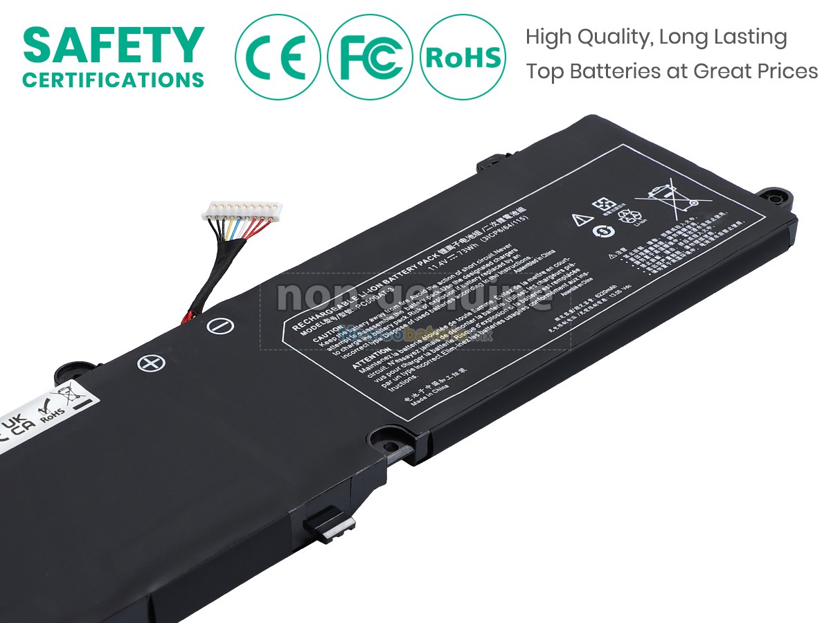 batería para Clevo PC50BAT-3(3ICP6/64/115)