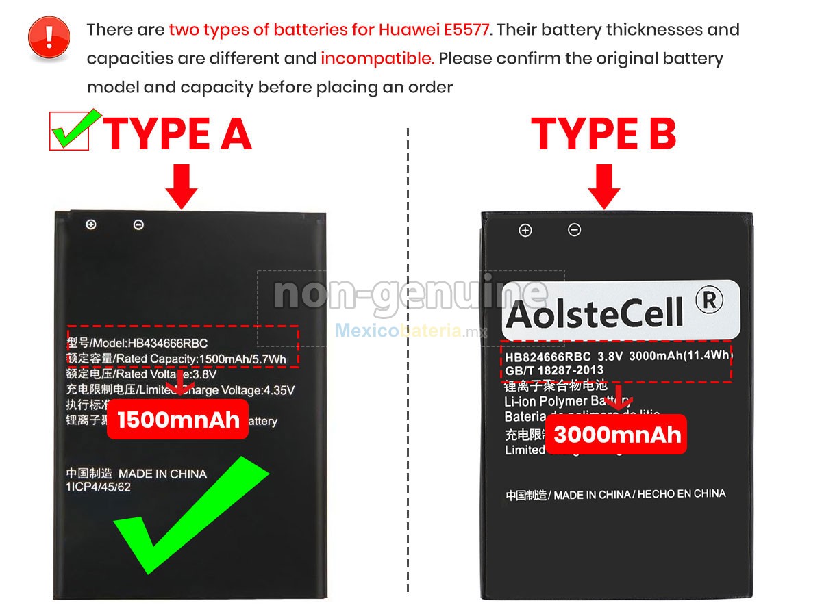 batería para Huawei E5577