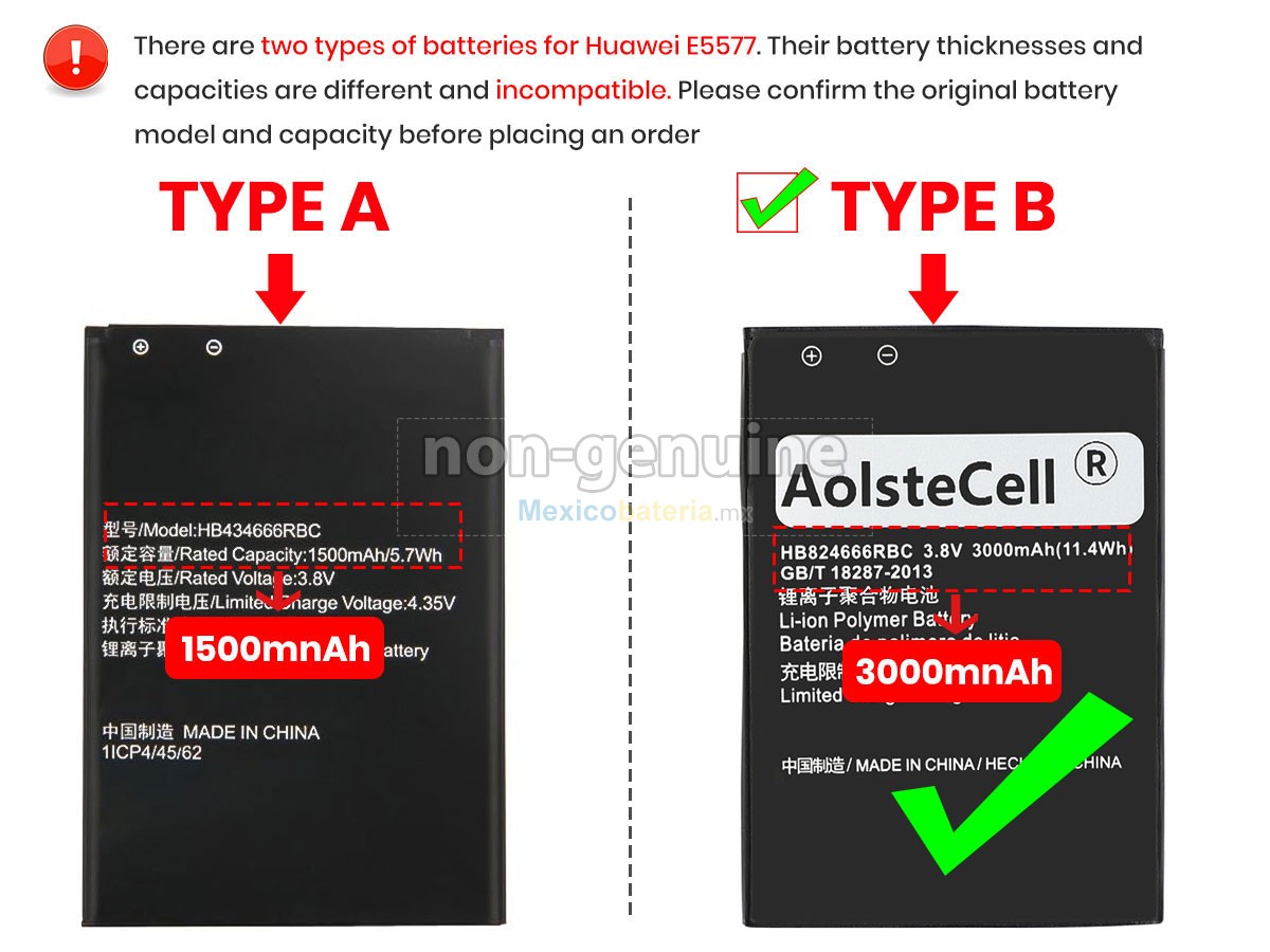 batería para Huawei E5577