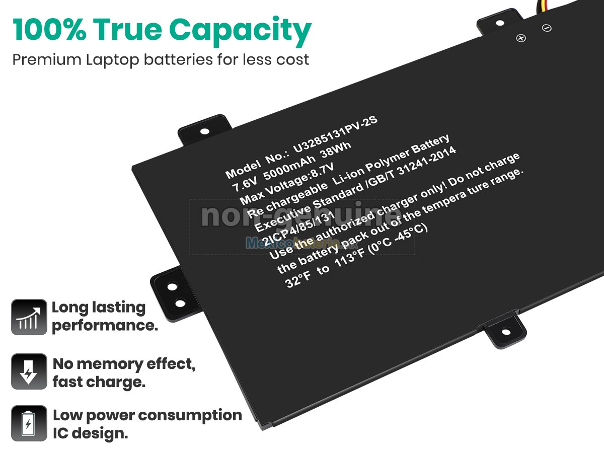 batería para Jumper U3285131PV-2S-9LINES