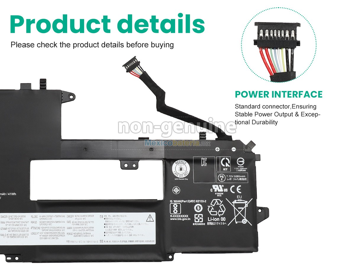 batería para Lenovo ThinkPad X1 TITANIUM GEN 1-20QB000YAU