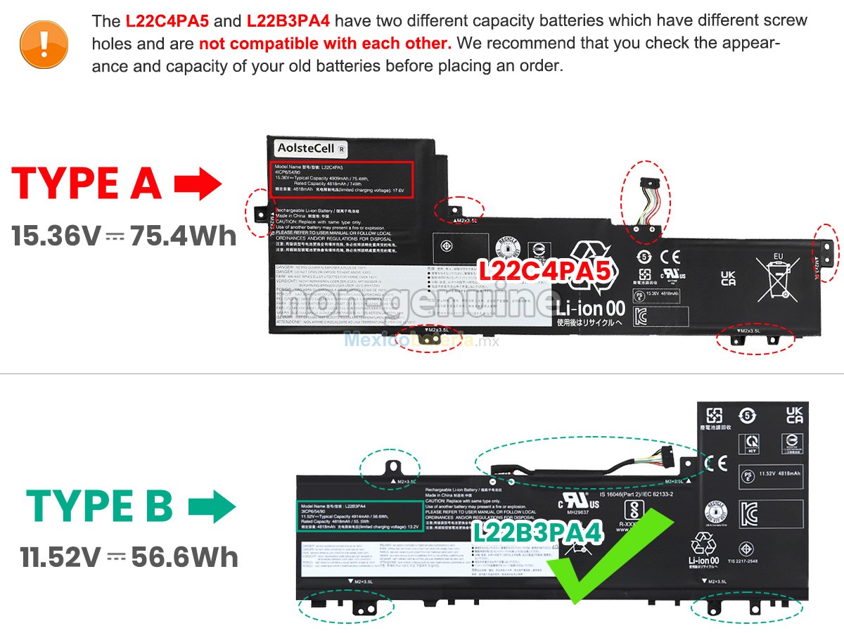batería para Lenovo IdeaPad SLIM 5 16IAH8-83BG003JHH