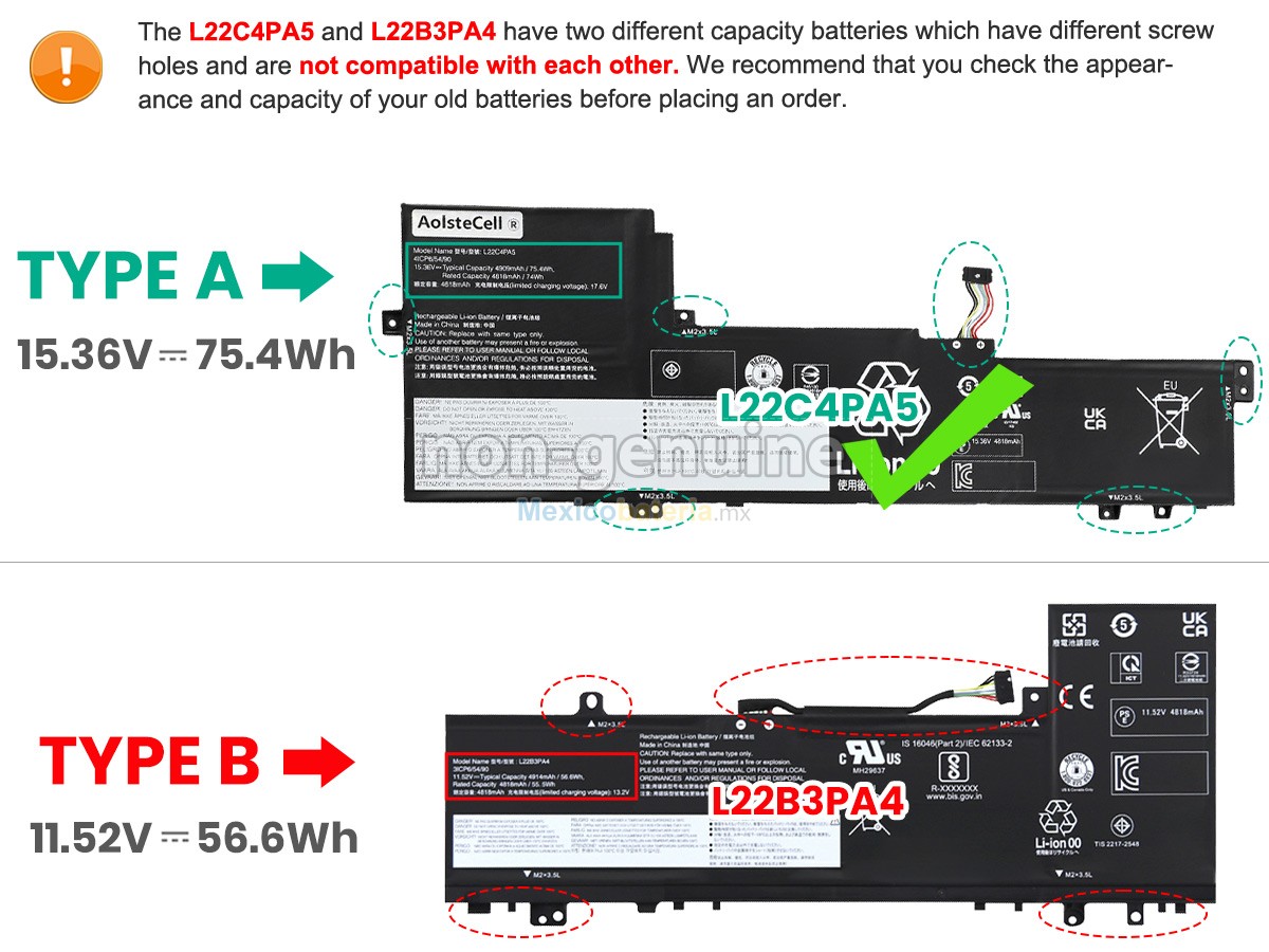 batería para Lenovo IdeaPad SLIM 5 16IAH8-83BG003JHH