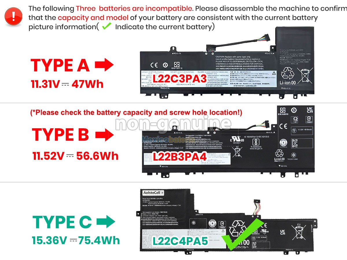 batería para Lenovo IdeaPad SLIM 5 16ABR8-82XG004CHH
