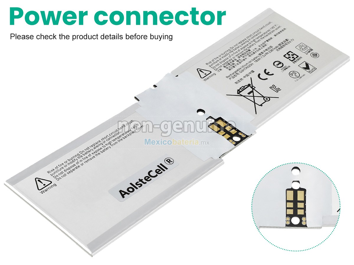 batería para Microsoft Surface BOOK 2 1832