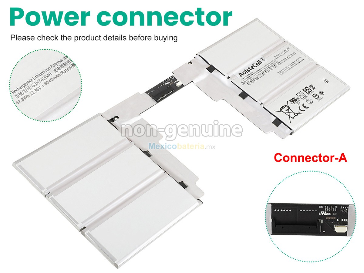 batería para Microsoft Surface BOOK2 KEYBOARD