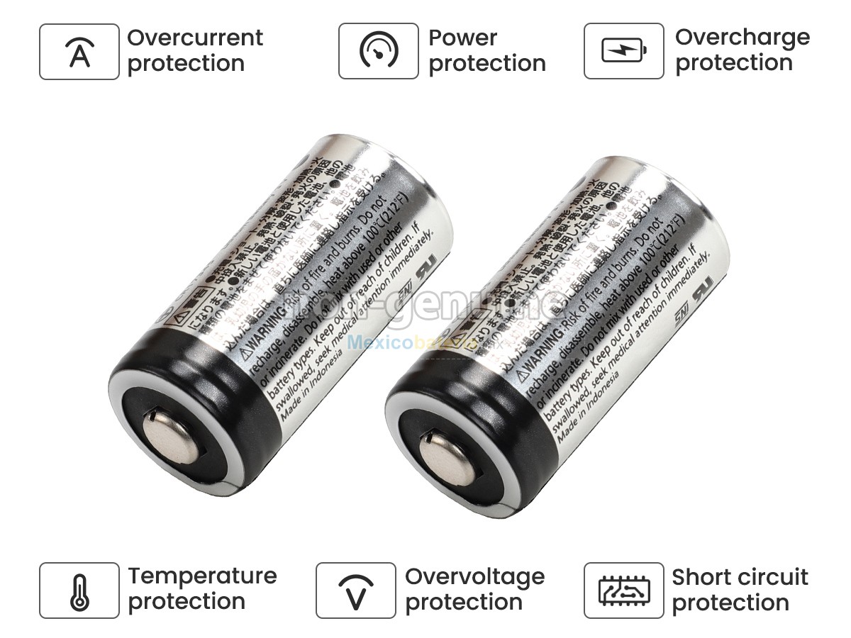 batería para Panasonic CR123A